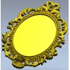 Ornate Oval Rococo Frame STL for CNC