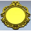 Ornate Oval Rococo Frame STL for CNC