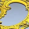 Rococo Oval Decorative Frame STL for CNC