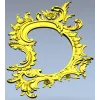 Rococo Oval Decorative Frame STL for CNC