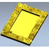 Рамка с цветочным бордюром - 3D модель STL для ЧПУ