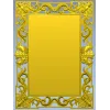 Ornate Rococo Rectangular Frame STL for CNC Routers
