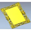 Ornate Rococo Rectangular Frame STL for CNC Routers