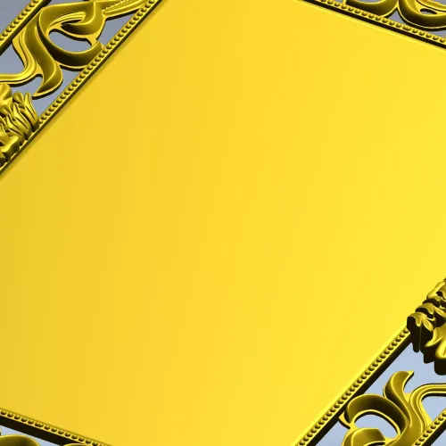 Ornate Rococo Rectangular Frame STL for CNC Routers
