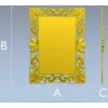 Ornate Rococo Rectangular Frame STL for CNC Routers