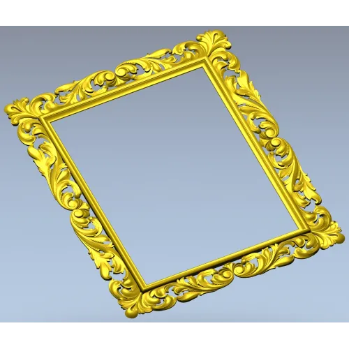 Резная рамка в стиле барокко - 3D STl модель для ЧПУ