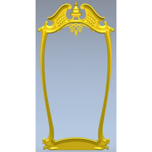 Ornate Rococo Frame STL for CNC Routing