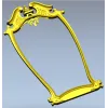 Ornate Rococo Frame STL for CNC Routing