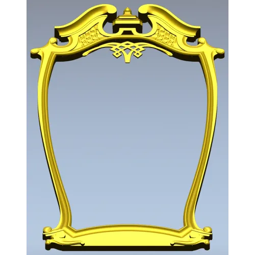 Ornate Rococo Frame STL for CNC Routing