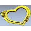 Heart Frame with Rose Clusters - STL 3D Model for CNC