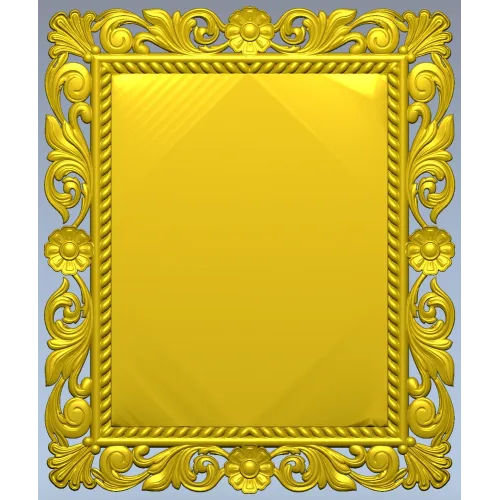 Ornate Baroque Frame STL for CNC
