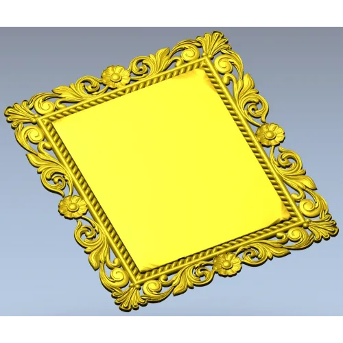 Ornate Baroque Frame STL for CNC