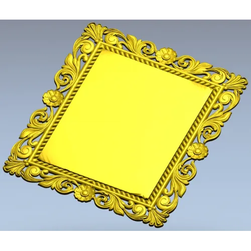 Ornate Baroque Frame STL for CNC