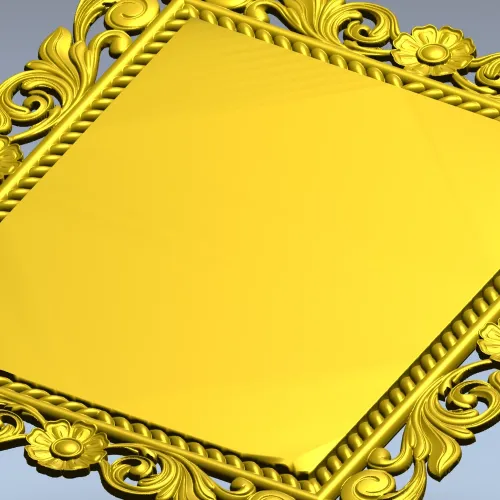 Ornate Baroque Frame STL for CNC