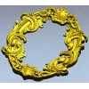 Овальная рокайльная рамка - STL для ЧПУ