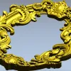 Овальная рокайльная рамка - STL для ЧПУ