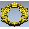 Овальная рокайльная рамка - STL для ЧПУ