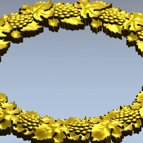 Grapevine Laurel - STL 3D model for CNC carving