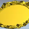Rosaline Oval Frame STL 3D model for CNC