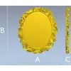 Rosaline Oval Frame STL 3D model for CNC