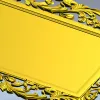 Барочная прямоугольная рамка - 3D модель STL для ЧПУ с акантом