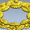 Рамка "Дубовый венок" - 3D модель в формате STL для ЧПУ