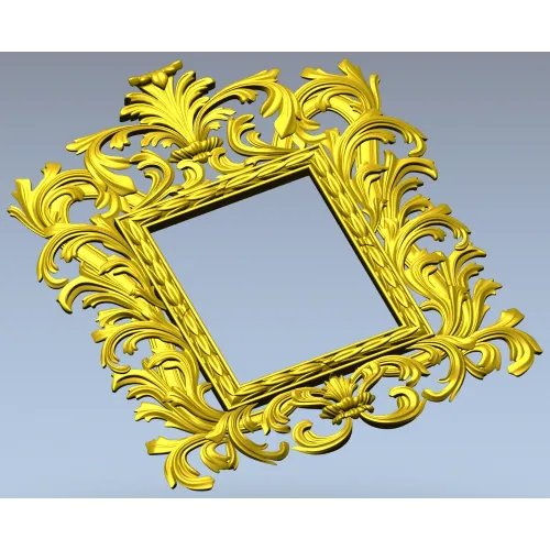 Baroque Acanthus Frame - STL 3D model for CNC