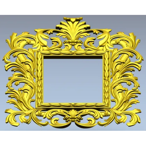 Baroque Acanthus Frame - STL 3D model for CNC