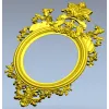 Овальная рамка "Королевский картуш" - STL для ЧПУ