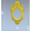 Овальная рамка "Королевский картуш" - STL для ЧПУ