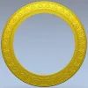 Ornate Round Frame STL for CNC
