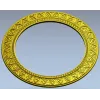 Ornate Round Frame STL for CNC
