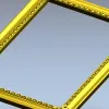 Классическая резная рамка STL для ЧПУ - орнамент и аканты