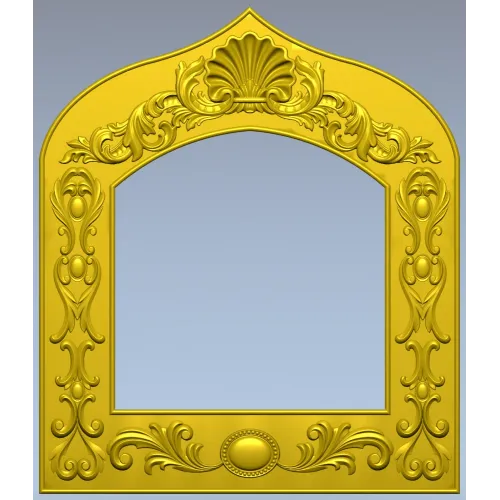 Arched Ornate Frame STL for CNC