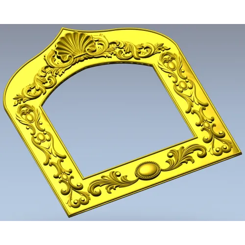 Arched Ornate Frame STL for CNC