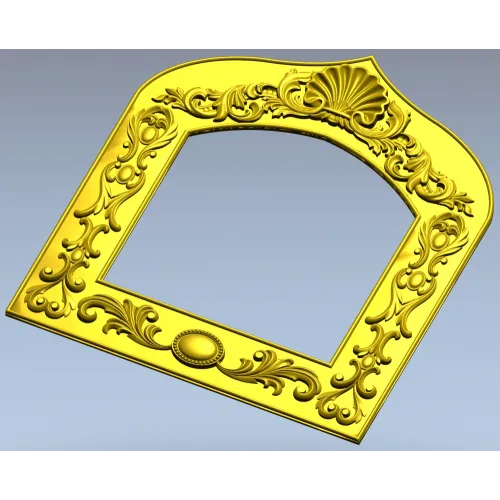 Arched Ornate Frame STL for CNC