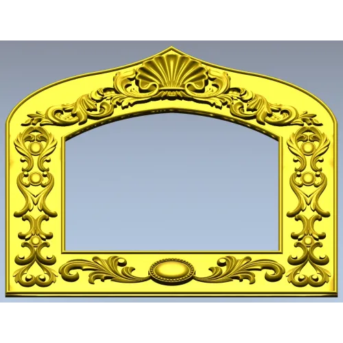 Arched Ornate Frame STL for CNC