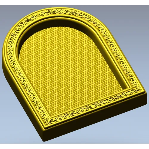 Arched Decorative Frame STL - detailed 3D model for CNC carving