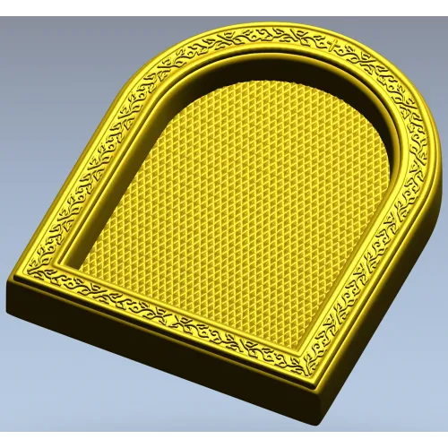 Arched Decorative Frame STL - detailed 3D model for CNC carving