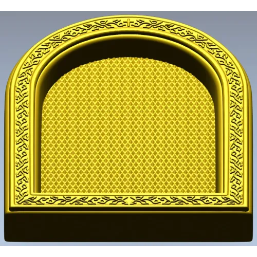 Arched Decorative Frame STL - detailed 3D model for CNC carving