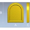 Arched Decorative Frame STL - detailed 3D model for CNC carving