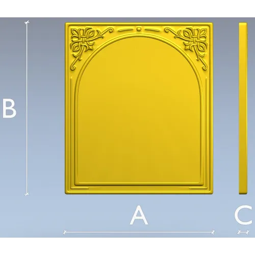 Arched Decorative Frame STL for CNC