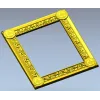 Ornate Rosette Corner Frame - STL 3D Model for CNC