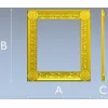 Ornate Rosette Corner Frame - STL 3D Model for CNC