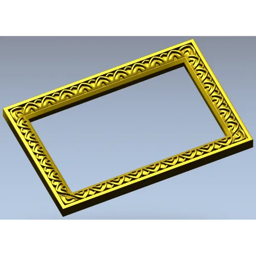 Rectangular Arch-Motif Frame STL for CNC Router