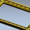 Rectangular Arch-Motif Frame STL for CNC Router