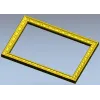 Laurel Ribbon Frame - 3D STL model for CNC milling