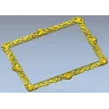 Рокайльная рамка STL для ЧПУ - декоративная прямоугольная багетная 3D модель