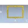 Рокайльная рамка STL для ЧПУ - декоративная прямоугольная багетная 3D модель