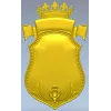 Геральдический щит с короной - 3D модель STL для ЧПУ